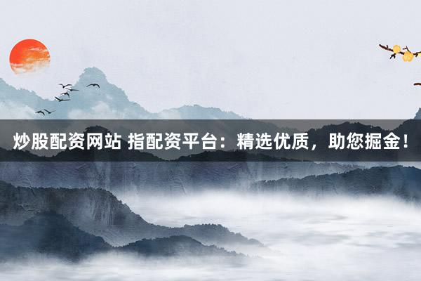 炒股配资网站 指配资平台：精选优质，助您掘金！